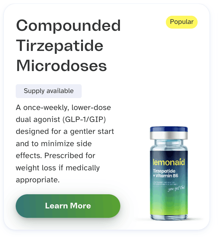 lemonaid health tirzepatide microdoses